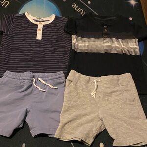 Tommy Bahama Kids Matching Set - Navy and Gray